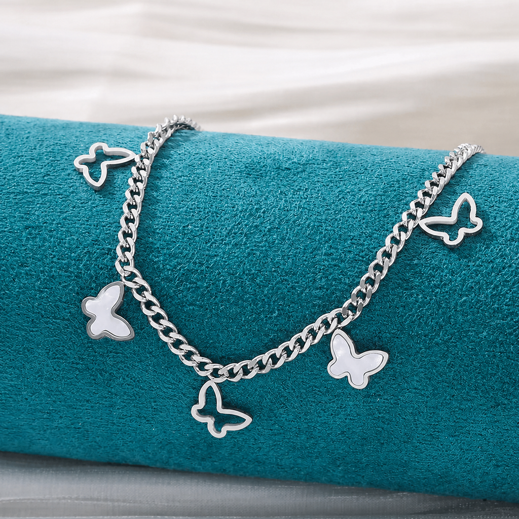 Butterfly Charm Chain Anklet