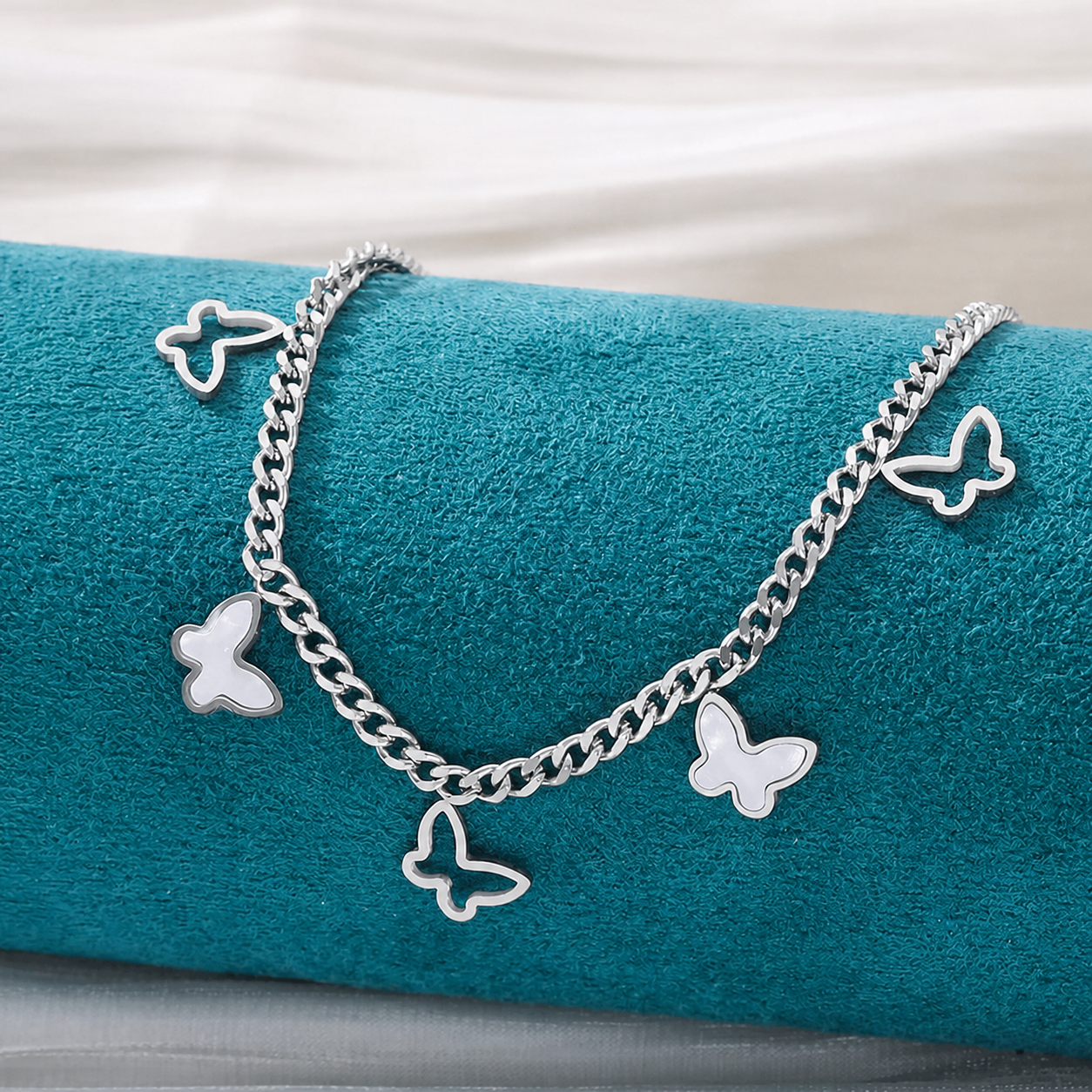 Butterfly Charm Chain Anklet