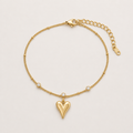 Dainty Heart Chain Anklet