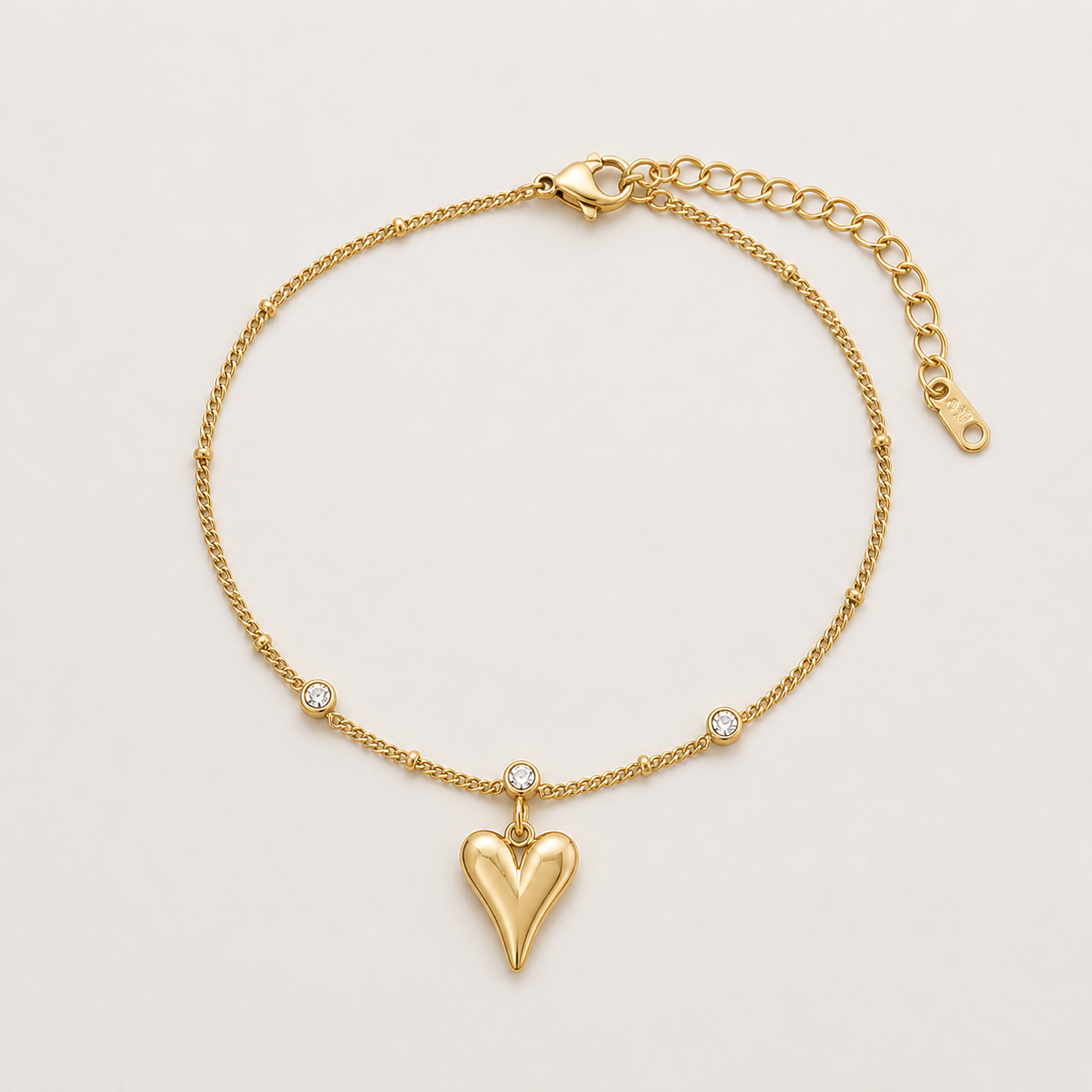 Dainty Heart Chain Anklet