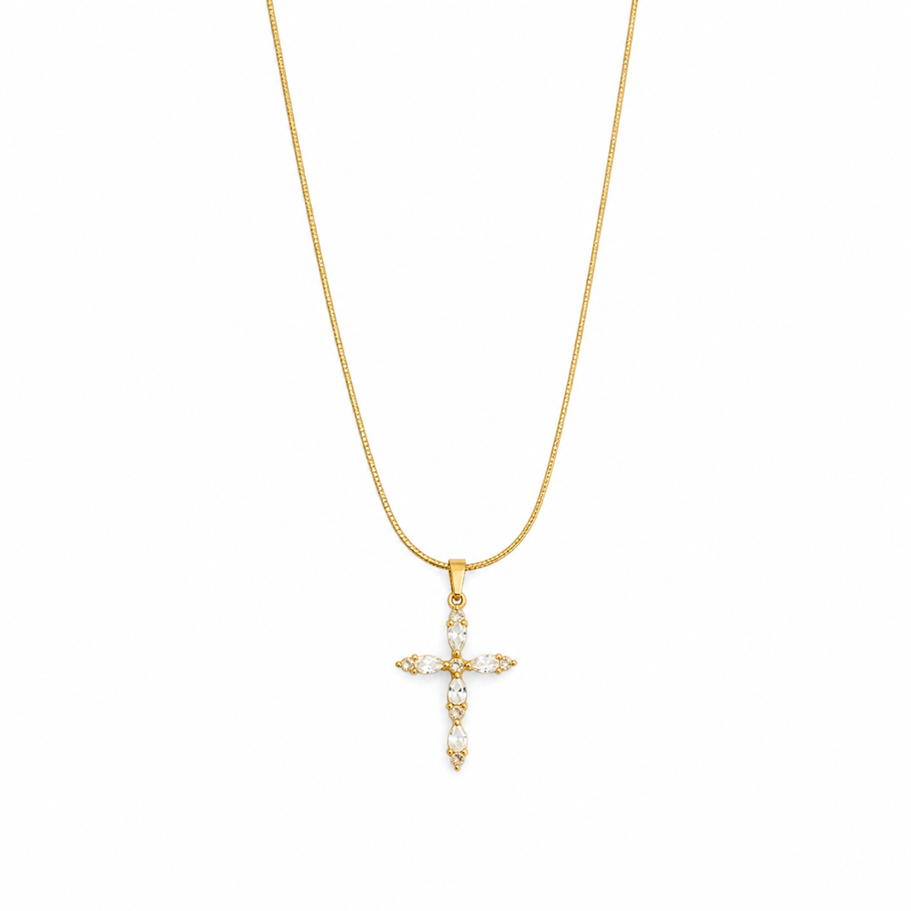 Radiant Cross Necklace