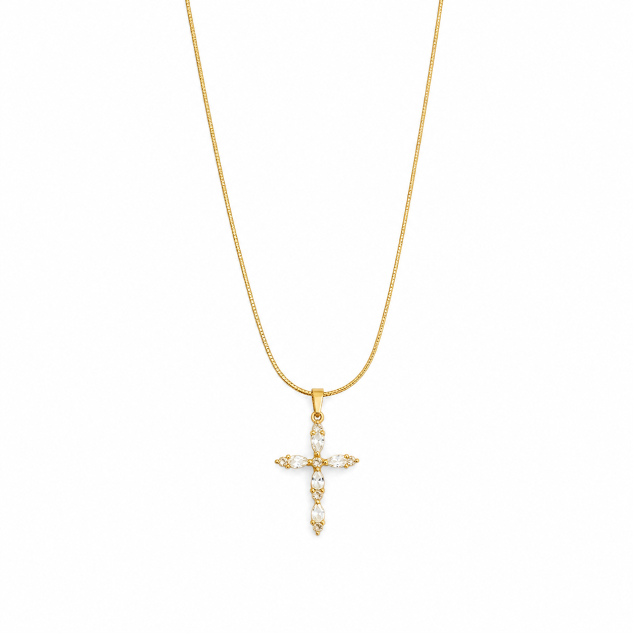 Radiant Cross Necklace