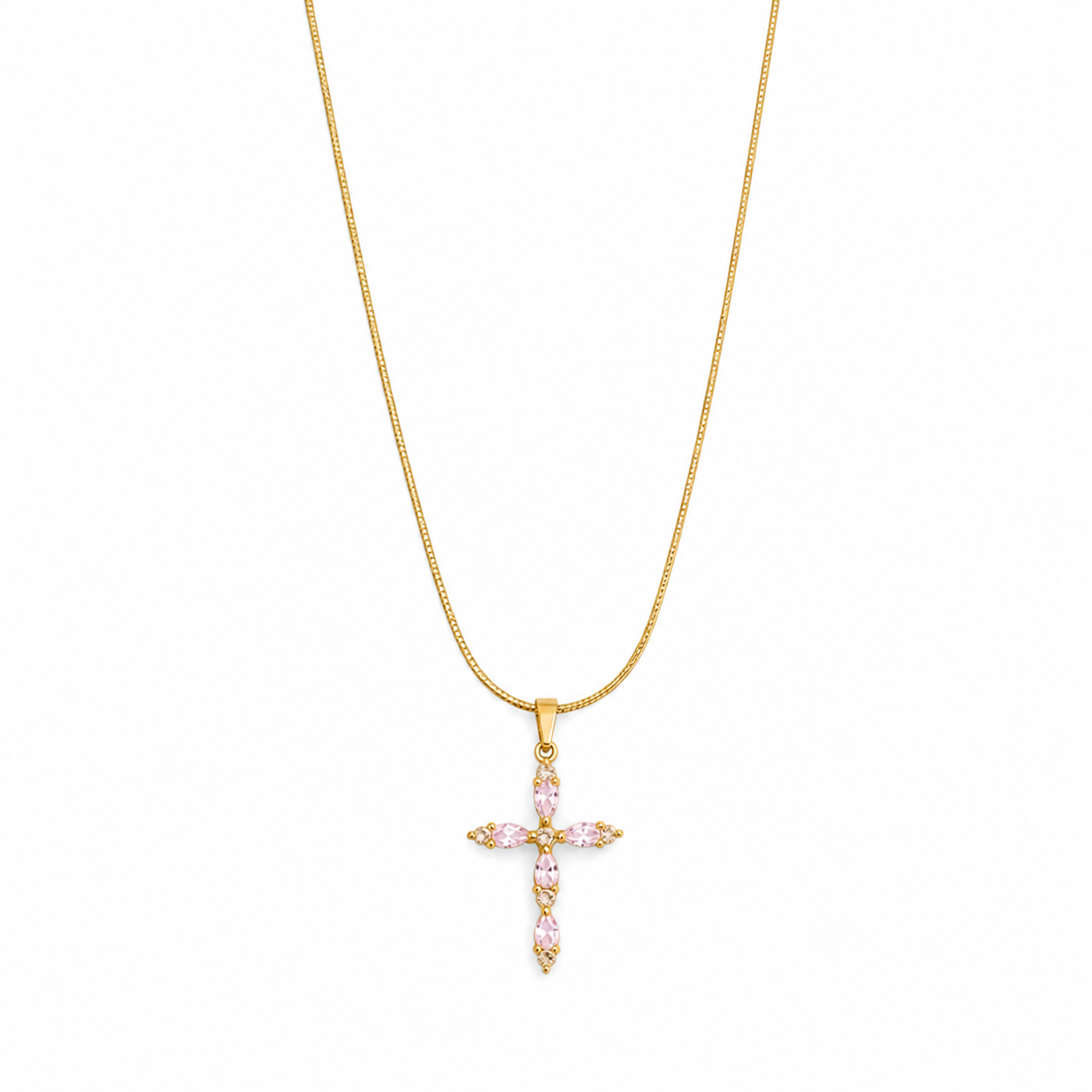 Radiant Cross Necklace