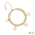 Layered Lucky Clover Bracelet