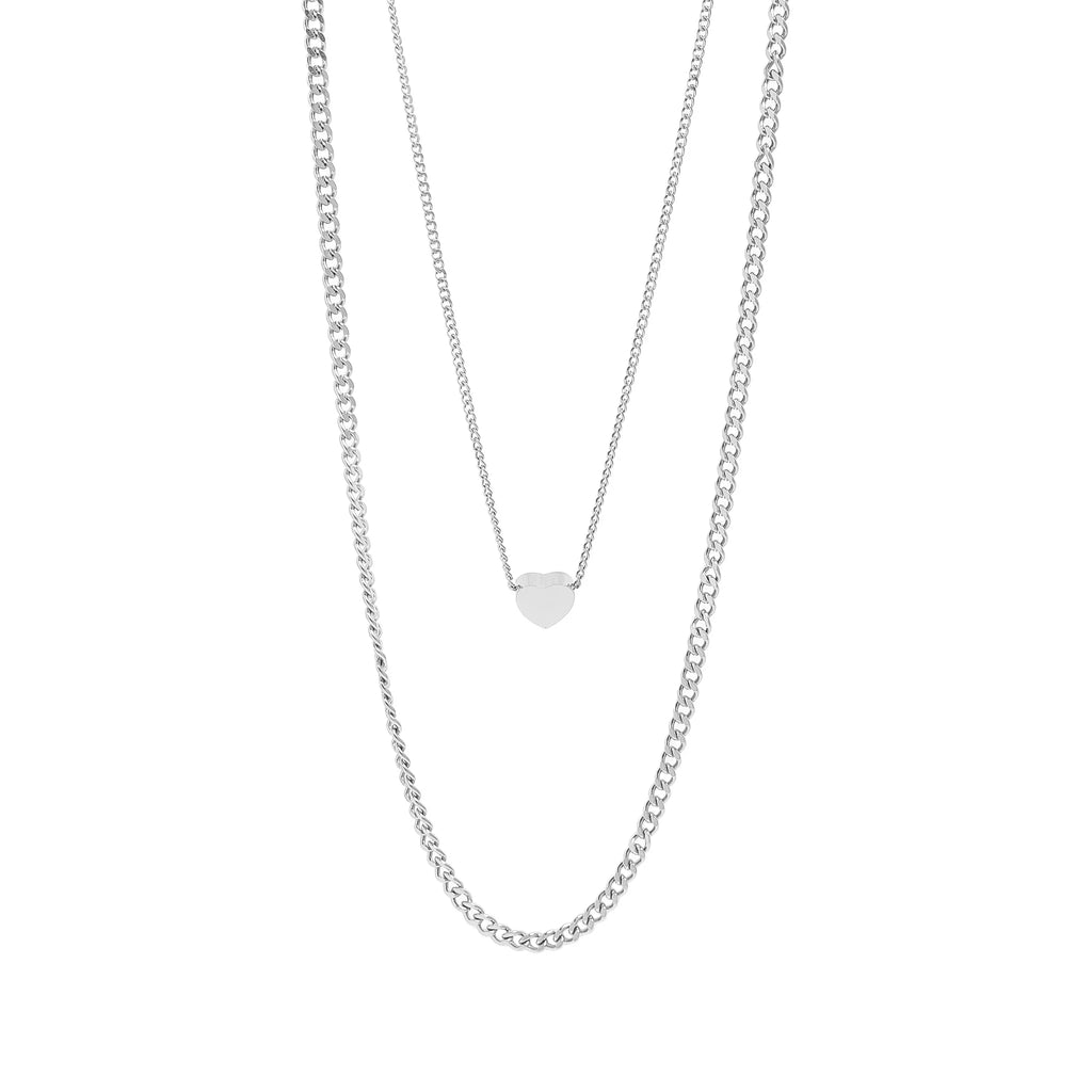 Layered Heart Necklace