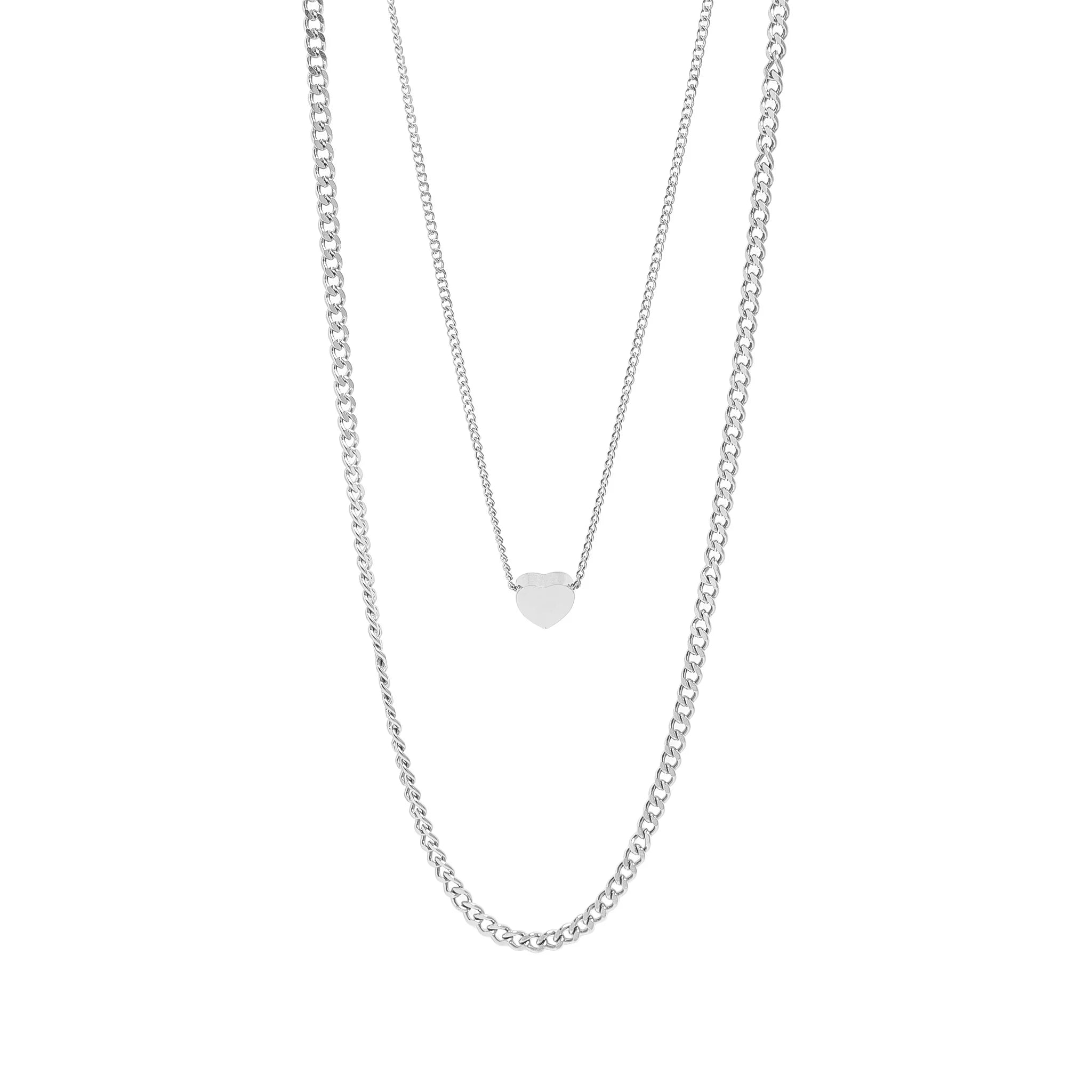 Layered Heart Necklace
