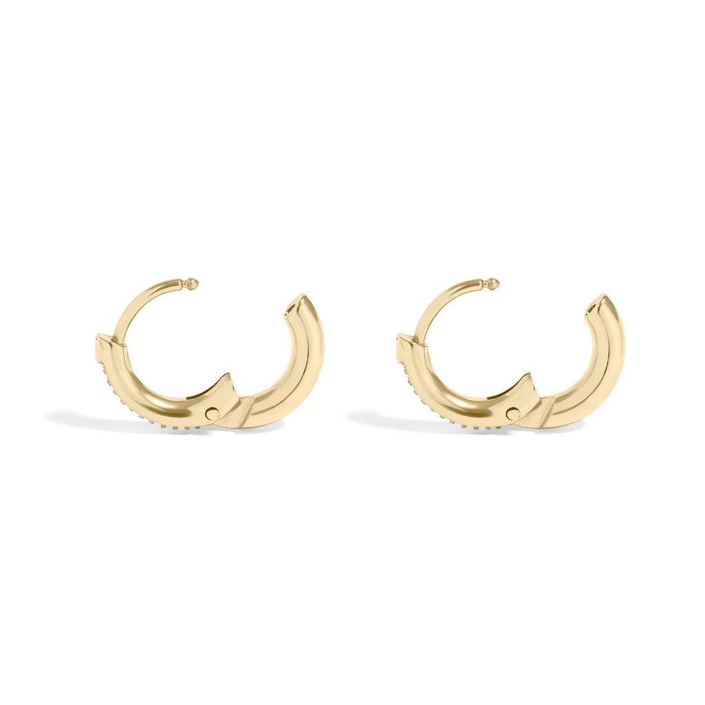 Mini Huggie Diamond Earrings