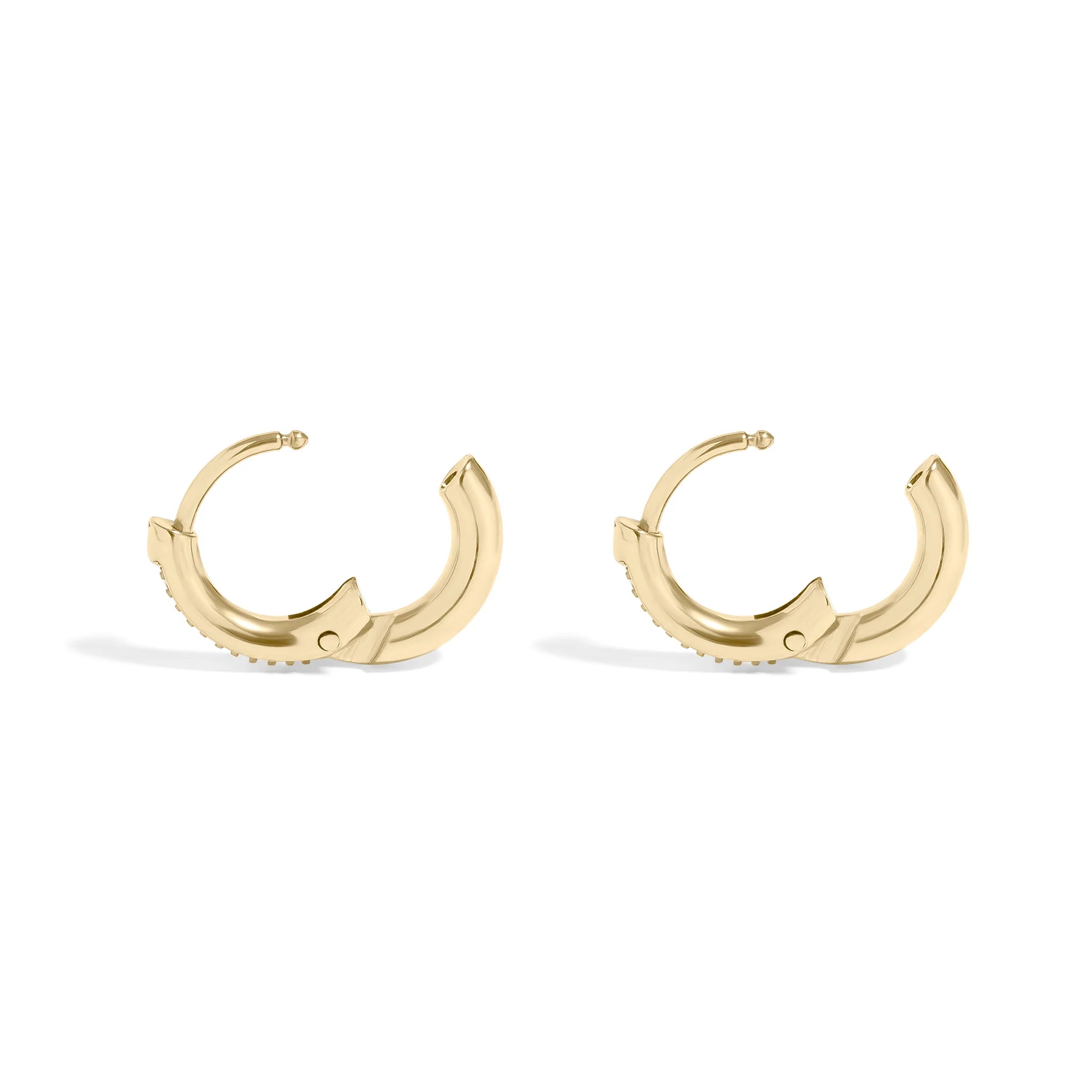 Mini Huggie Diamond Earrings