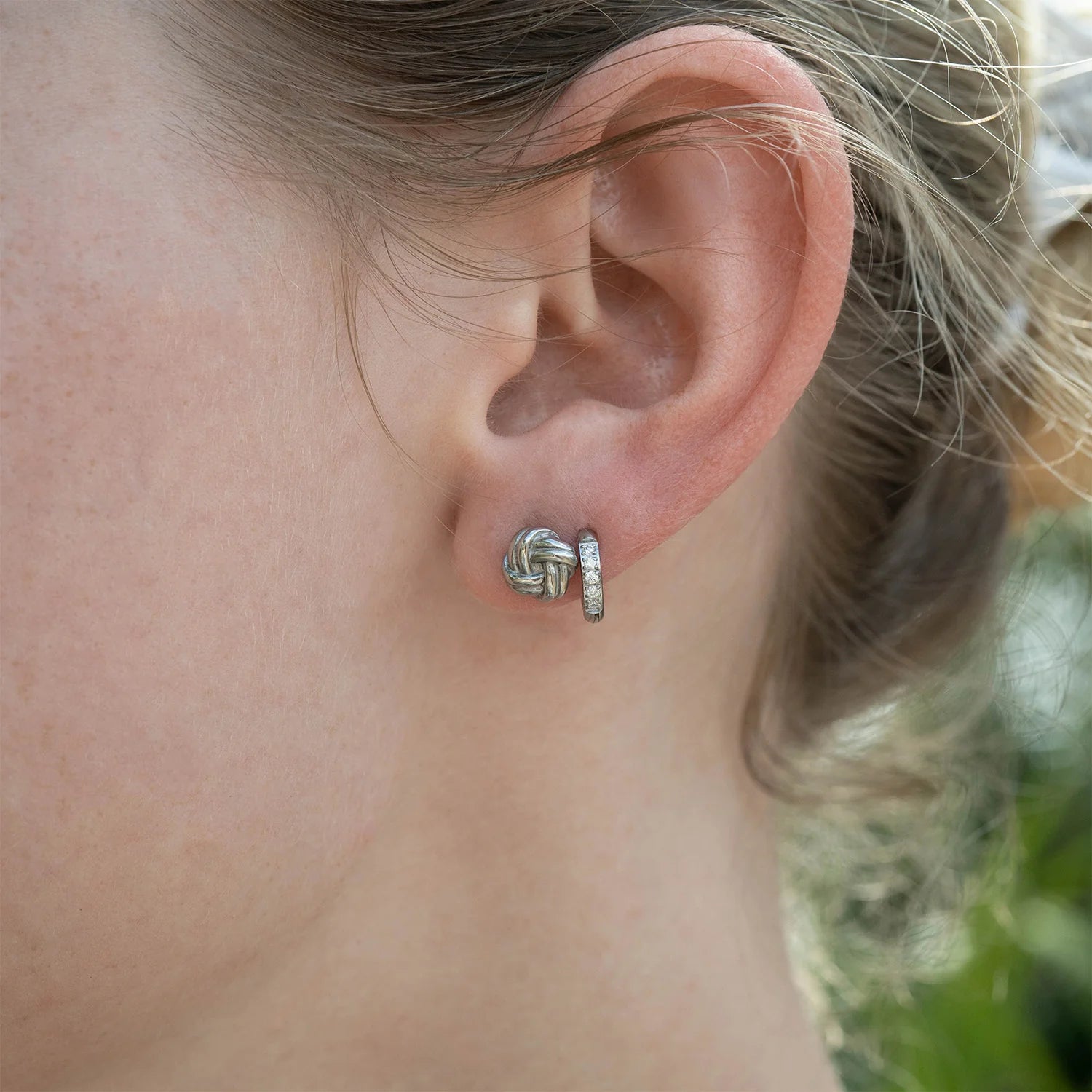 Mini Huggie Diamond Earrings