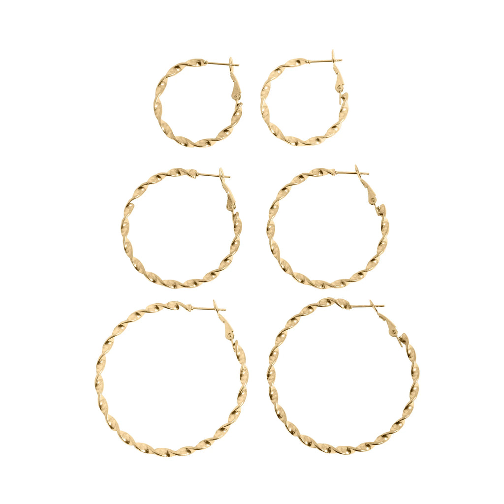 Twist Hoop Earrings