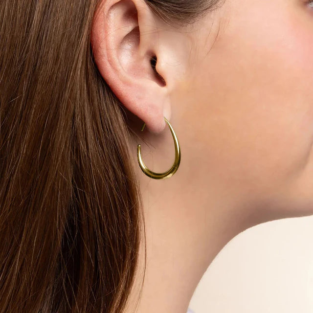 Sculpted Glow Hoops