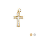 Crystal Cross Charm