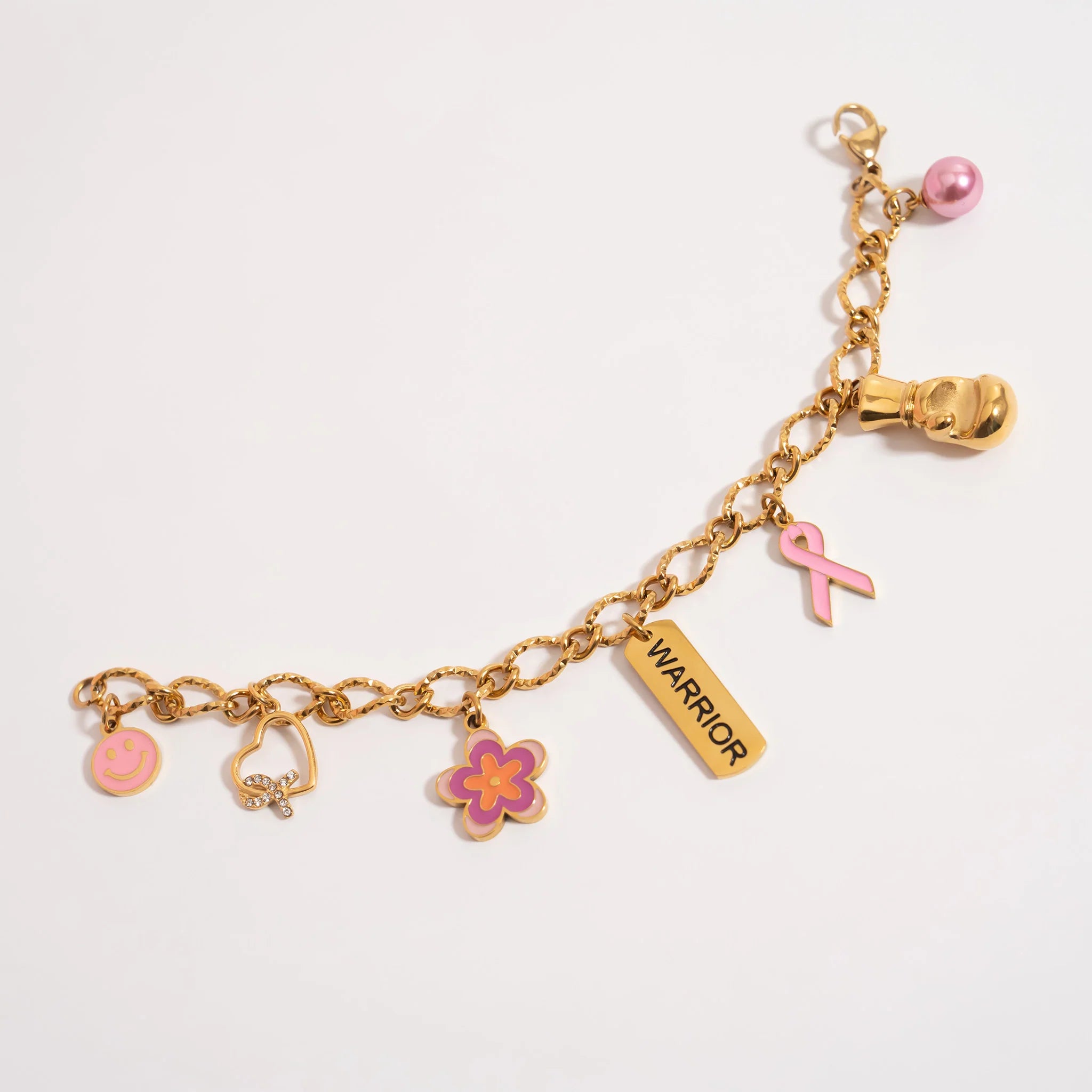 Breast Cancer Ribbon Charm
