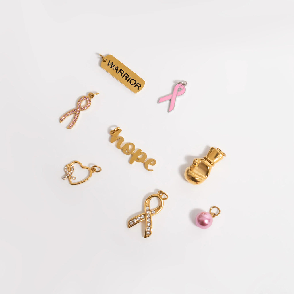Breast Cancer Ribbon Charm