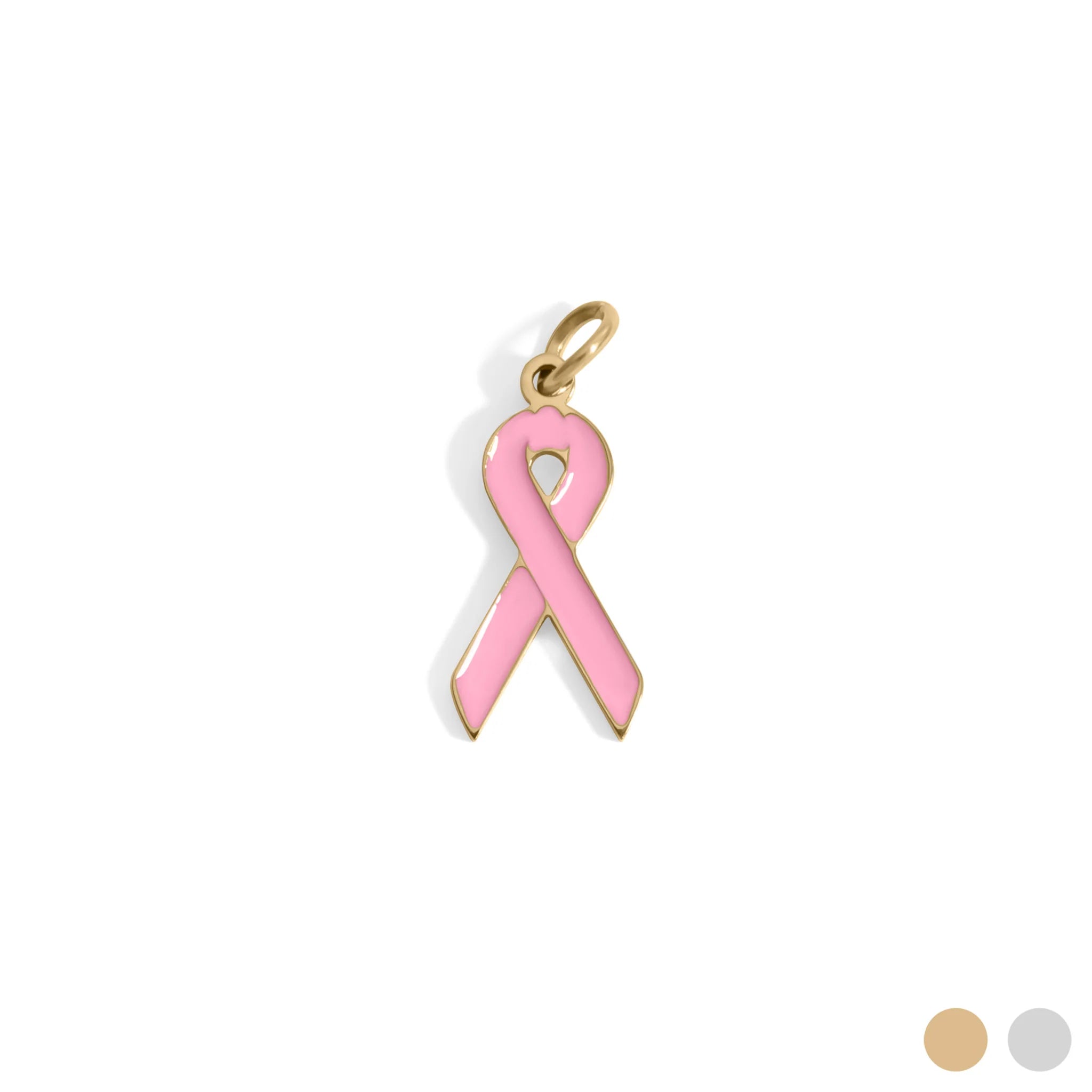 Breast Cancer Ribbon Charm