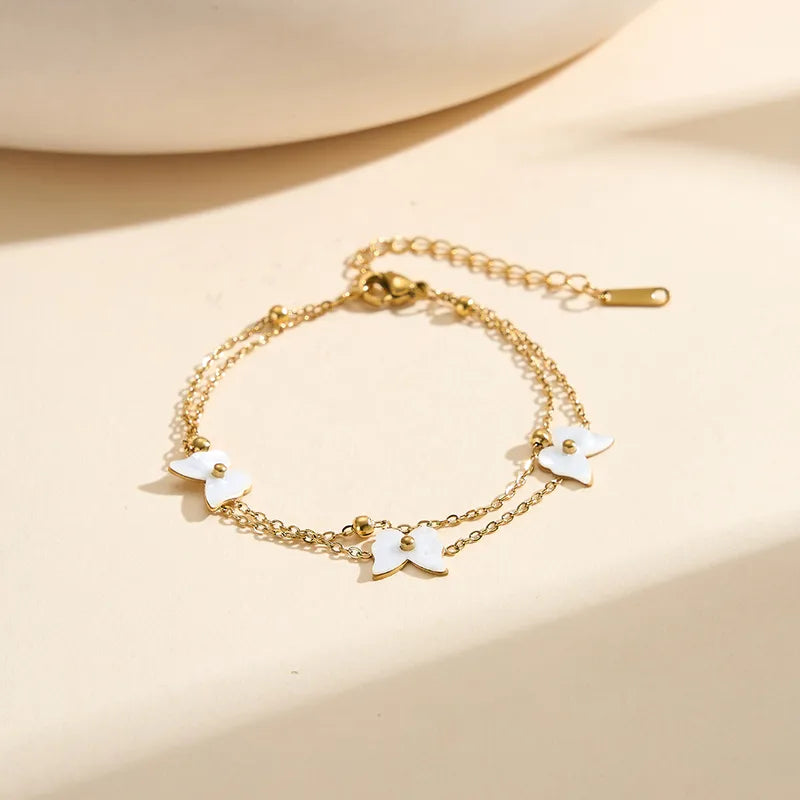 Layered Butterfly Bliss Anklet