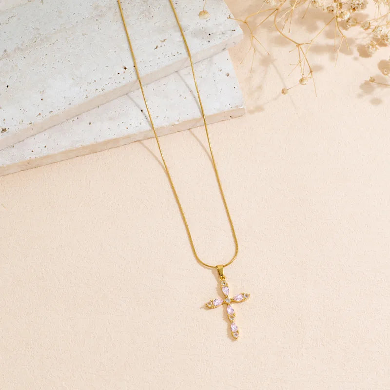Radiant Cross Necklace
