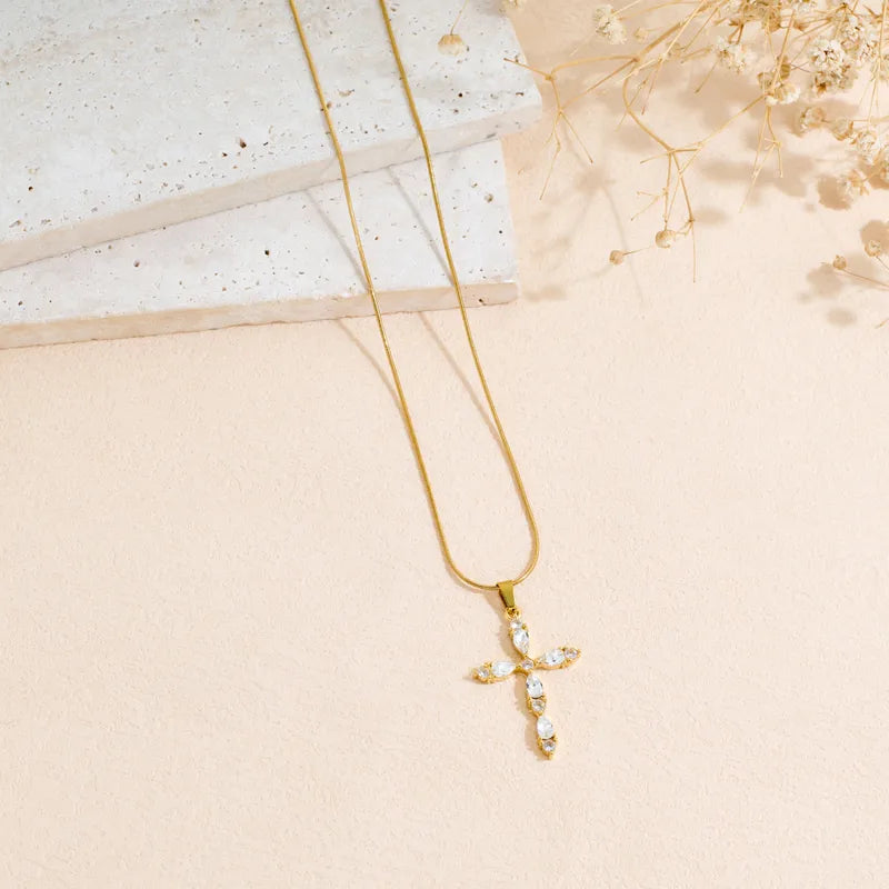 Radiant Cross Necklace