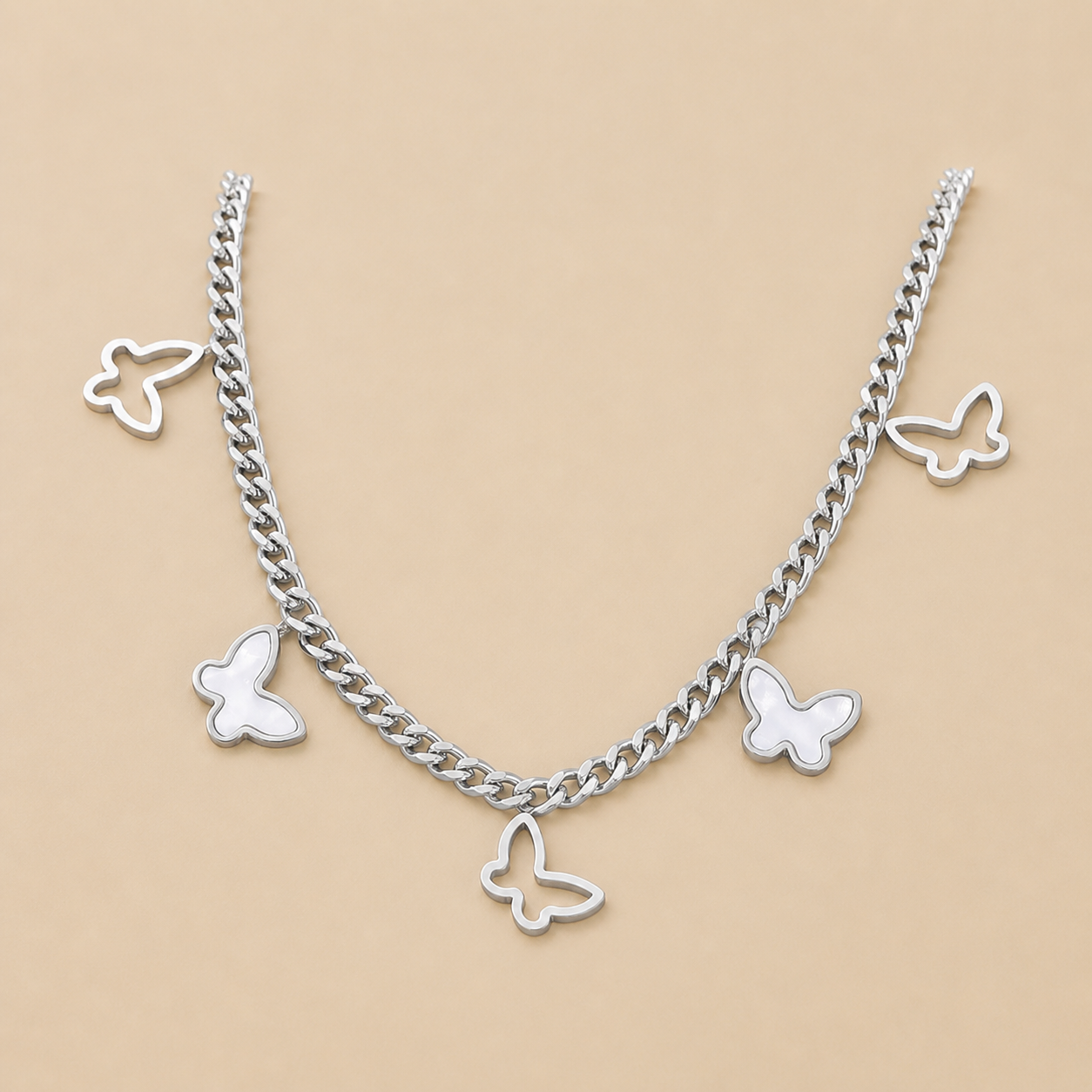 Butterfly Charm Chain Anklet