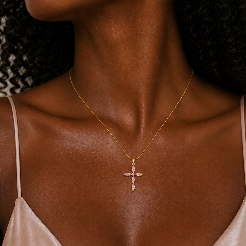 Radiant Cross Necklace